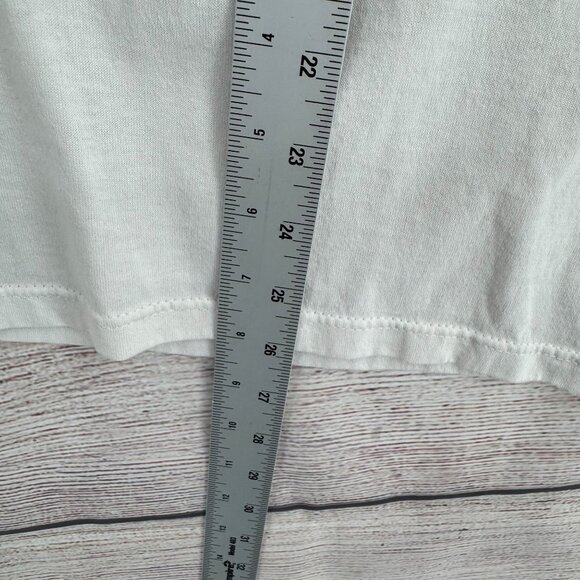 Vintage 80's Walt Disney World Mickey Mouse Raglan T-Shirt Adult Large White/Red - Picture 7 of 7